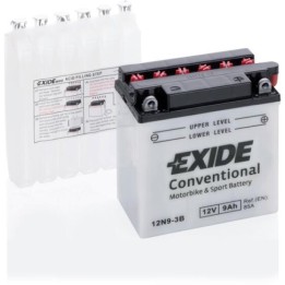 Exide 12N9-3B 9Ah 12V 85A motorcycle battery | bateriaprofesional.es