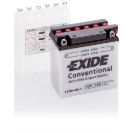 Exide 12N9-4B-1 9Ah 12V 85A motorcycle battery | bateriaprofesional.es