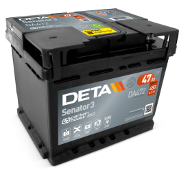 Deta DA472 47Ah 12V 450A car battery | bateriaprofesional.es