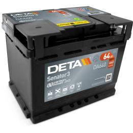Deta DA640 64Ah 12V 640A batería de coche | bateriaprofesional.es