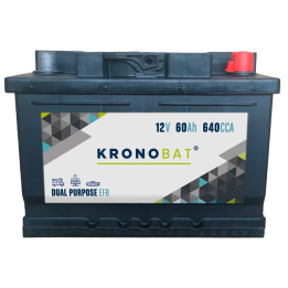 Kronobat DP-60-EFB 60Ah 12V 640A batería de caravana | bateriaprofesional.es