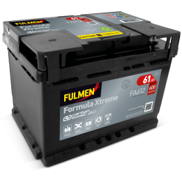Fulmen FA612 61Ah 12V 600A car battery | bateriaprofesional.es