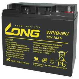 Long WP18-12U 18Ah 12V wheelchair battery | bateriaprofesional.es