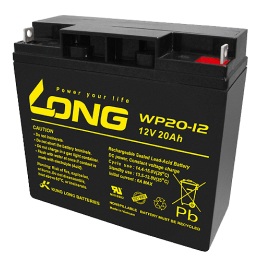Long WP20-12 20Ah 12V wheelchair battery | bateriaprofesional.es