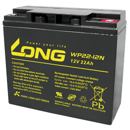 Long WP22-12N 22Ah 12V batería para silla de ruedas | bateriaprofesional.es