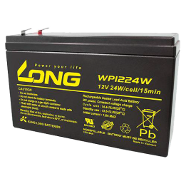 Long WP1224W 6Ah 12V batería para SAI | bateriaprofesional.es