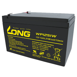 Long WP1251W 12Ah 12V batería para SAI | bateriaprofesional.es