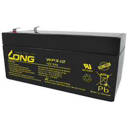Long WP3-12 3Ah 12V batería para SAI | bateriaprofesional.es