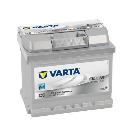 BATERIA VARTA C6 52AH SILVER DYNAMIC 520A 12V