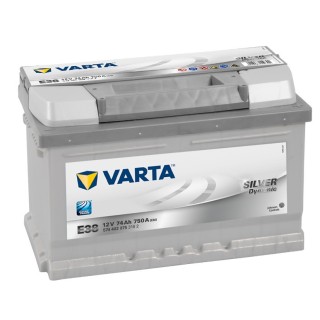 BATERIA VARTA E38 74AH SILVER DYNAMIC 750A 12V PARA COCHE