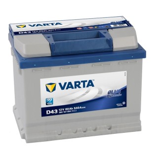 BATERIA VARTA D43 60AH BLUE DYNAMIC 540A 12V