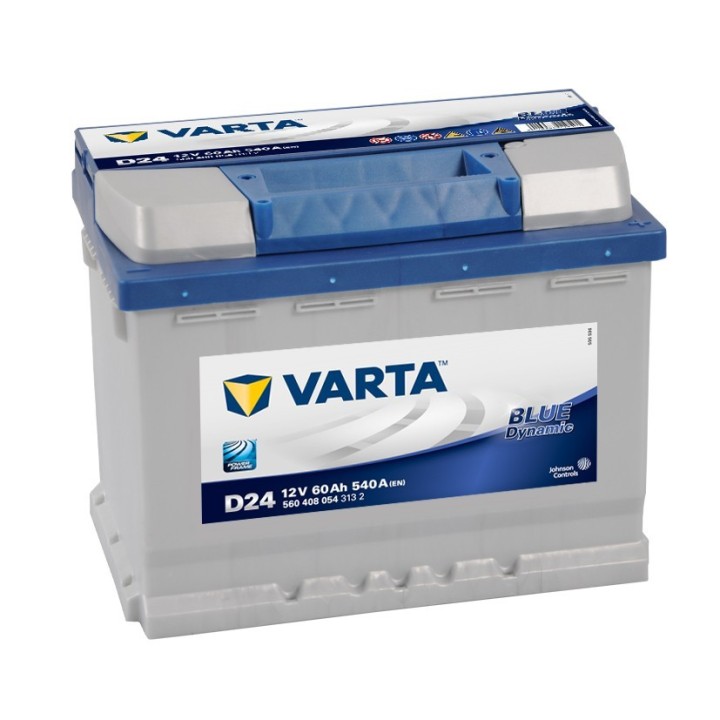BATERIA VARTA D24 60AH BLUE DYNAMIC 540A 12V