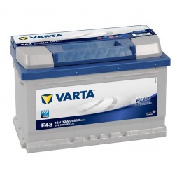 BATERIA VARTA E43 72AH BLUE DYNAMIC 680A 12V