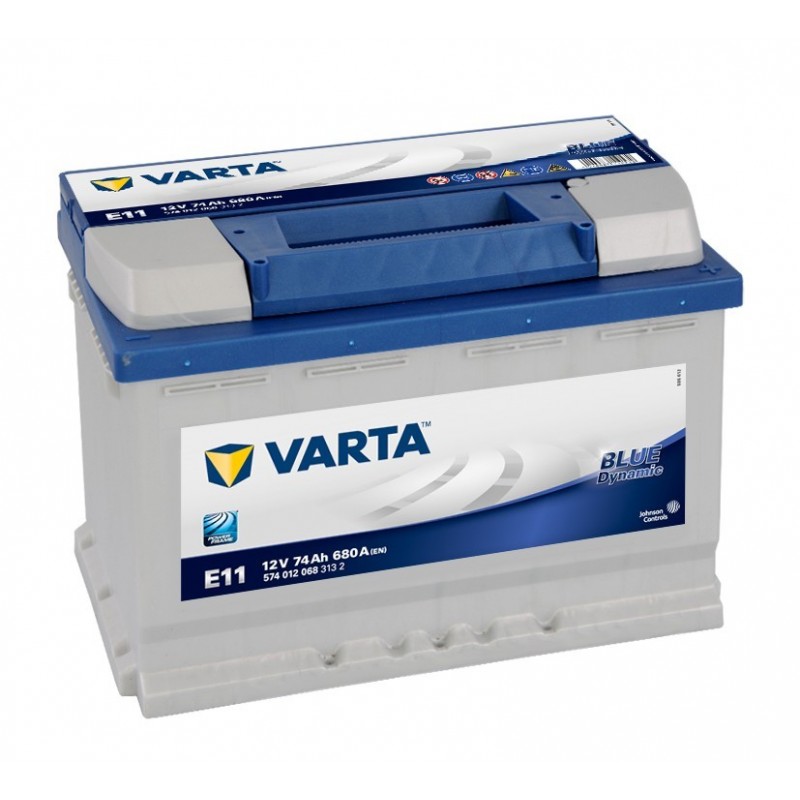 BATERIA VARTA E11 74AH BLUE DYNAMIC 680A 12V