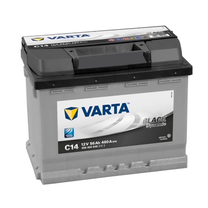 BATERIA VARTA C14 56AH BLACK DYNAMIC 480A 12V