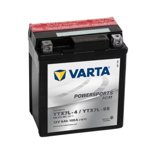 BATERIA MOTO 12V 6AH YTX7L-4 / YTX7L-BS VARTA AGM 50614