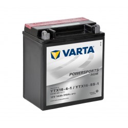 VARTA POWERSPORTS 12V AGM 14AH. 51401 YTX16-4-1 / YTX16-BS-1